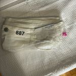 Arizona Jeans Arizona Jean Company White Jean Shorts Frayed Hem Photo 5