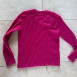 Minnie Rose NWOT Hot Pink 100% Cashmere Distressed Sweater Photo 4