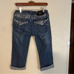 Miss Me  Cuffed Capri Denim Jeans with Embellished Pockets‎ 27 Photo 8
