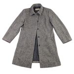 Eddie Bauer  Vintage Wool Blend Tailored City Coat Tweed Neutral Medium  F294 Photo 2