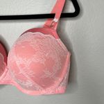 Torrid  Womens 40DDD Pink Lace Underwire Push-Up Demi Bra Photo 3