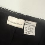 Newport News Vintage  Jumpsuit Womens Size 10 Black Chiffon Overlay Wide Leg Y2K Photo 3