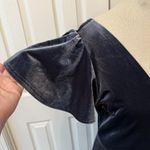 Birdy Grey  Sz MED Hannah Velvet Maxi Dress Storm Blue Prom Bridesmaid Stretch Photo 2