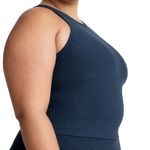 Beyond Yoga  Spacedye Refocus Cropped Tank in Nocturnal Navy, Size 4XL Photo 1