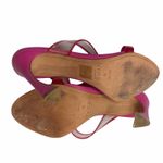 Alexandre Birman  Joanna Sandal Womens 5 Pink Leather PVC Mules Barbiecore Chic Photo 10