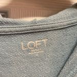 LOFT Outlet Women's Blue Puff Sleeve Hoodie Top Pullover Sweatshirt M Size M Photo 4