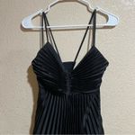 Banana Republic  Solaire black pleated satin midi dress NEW 6 petite Photo 2