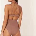 ANDIE The Casablanca One Piece Swimsuit Sparkle Latte size S NWT Photo 1