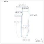 Isabel Marant Women Leggings Purple Nova Abstract Pull On Capri Stretch Medium Photo 9