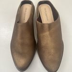 Kelsi Dagger Anthropologie Mules Brown Metallic Slip On Pointed Lagen Fl… Photo 1