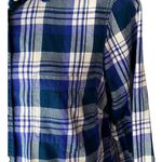 J.Crew Blue & White Plaid Cotton Long Sleeve Shirt Top ~ Women's Size SMALL Photo 2