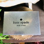 Kate Spade  Gift Set Card Holder & Present Key Fob Pink Ribbon Print NWT Photo 4