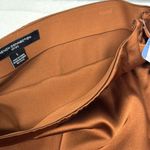 French Connection Maxi Skirt Copper Brown Skirt Work Dressy Stretch Waist Large Photo 5