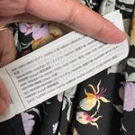 Abercrombie & Fitch  Black Floral‎ Midi Dress XS Pastel Flowers Cottagecore Photo 8