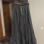 Denim Midi Dress Blue Photo 5