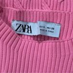 ZARA  Pink Pleated Sleeveless Tank Top Women’s Small Photo 1