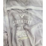 American Eagle  Soft Top V Neck Tie Dye Size Medium Multicolor Colorblock Photo 2