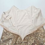 superdown Stevie Sweetheart Mini Dress in Gold Sequin Medium Photo 6