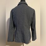 EUC Sweet Suit Black and White Square Patterned Blazer Adjustable Belt size 12 Photo 4