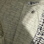 Love Scarlett Woven Grey Scratch‎ Print Cropped Skinny Leg Pants Grey White 10 Gray Photo 10