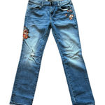 Driftwood  Audrey Jeans Denim Designer Floral Embroidered Size 32 Photo 0