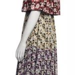 NWT Valentino pleated floral cape dress Size 6 Photo 12