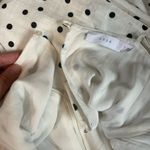 Lush Clothing Lush Ivory Black Polka Dot Crossover Wrap Dress Size Small Photo 6