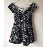 ASOS NWT  Black Lace Off Shoulder Dress Photo 1