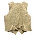 Worthington Women Vest Gold Brocade DamaskWaistcoat 2X Tailored Evening Chic Photo 1