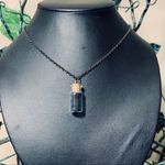 Black Lace Jar Necklace Goth New Photo 1