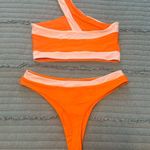 Boutique Swimwear Brand “KB SWIM” Orange Creamsicle Bikini Set Size M Size M Photo 8