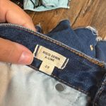 Madewell  Floral Embroidery Denim Miniskirt Rigid Denim A-Line Photo 4