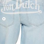 Von Dutch Patchwork Wide Leg Jeans NWOT Y2K Distressed Light Wash Size 7 Photo 9