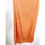 ZARA  Peach Orange Sayin High Neck Slip Maxi Dress Size XS Wedding 4437/071 Photo 8