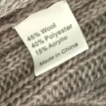 Wool Knit Ruffle Cardigan Gray Size M Photo 6