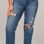 Abercrombie & Fitch  The Ankle Straight Ultra High Rise Distressed Curve Love Photo 0