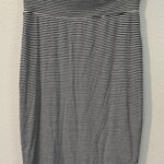 Athleta Black and White Striped Stretch Knit Pencil Skirt Size S Photo 0
