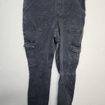 Spanx Stretch Twill Ankle Cargo Pant in Washed Black Size M Photo 0