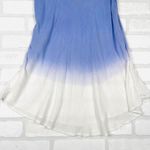 Raya Sun  Blue Ombre Boho Sleeveless Tunic Top with‎ Embellished Detail Size L Photo 9