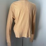 The Vinyl Icon Def Leopard Waffle Knit Top Yellow Size M Photo 2