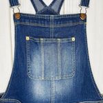 No Boundaries  Short Jeans Overalls Stretch Denim Size L (11-13) Cuffed Photo 5