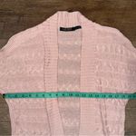 Ralph Lauren Lauren  Pink Cable Knit Open Front Cardigan Photo 8