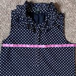 J.Crew Navy Polka Dot Sleeveless Blouse Photo 3