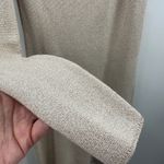 Abercrombie & Fitch Long-Sleeve One-Shoulder Mini Sweater Dress Cream and Gold Size Large Tall NWT Photo 1