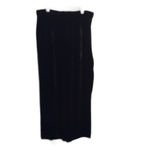 Eileen Fisher New NWT  Wide Ankle Pant Black Velour Fill Lined Silk Blend Large Photo 4