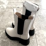 Coach Alexa Leather Bootie in Chalk/Black, Size 11 New in Box Photo 6