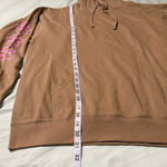 Brown Skeleton Graphic Hoodie with Pink Print – XL Photo 5