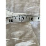 Madewell Madwell Womens M Contrast-Stitch Squareneck Top 100% Linen Salt White Classic Photo 5