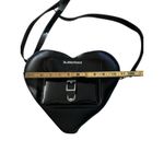 Dr. Martens Women's Black Leather Heart Shaped Crossbody Straps Backpack Photo 2
