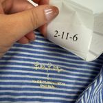 Lilly Pulitzer  Shirt Dress Womens Large Natalie Blue White Stripe Cover Up Maxi Photo 6